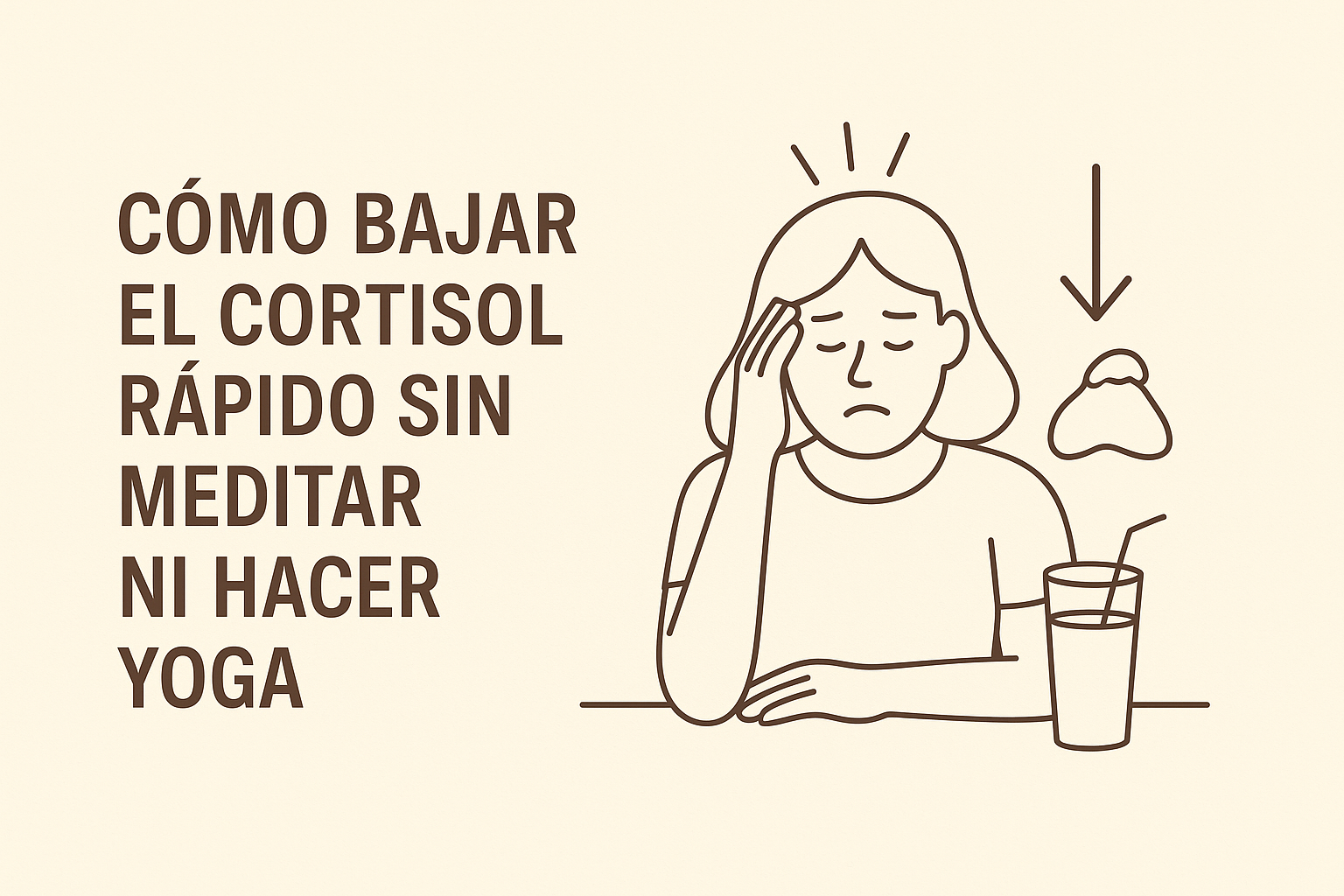 Cómo bajar el cortisol rápido sin meditar ni hacer yoga